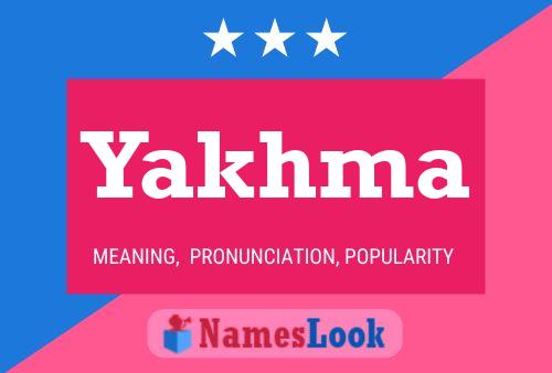 ملصق اسم Yakhma