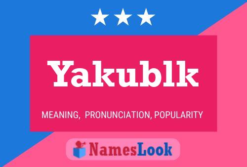 ملصق اسم Yakublk