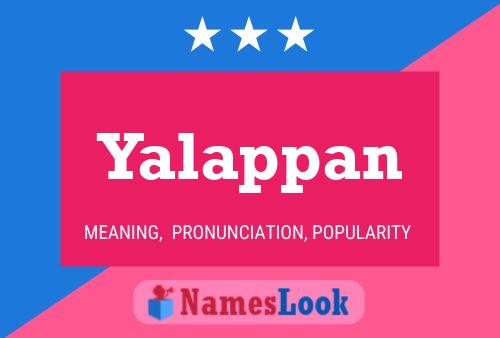 ملصق اسم Yalappan