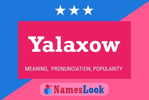 ملصق اسم Yalaxow