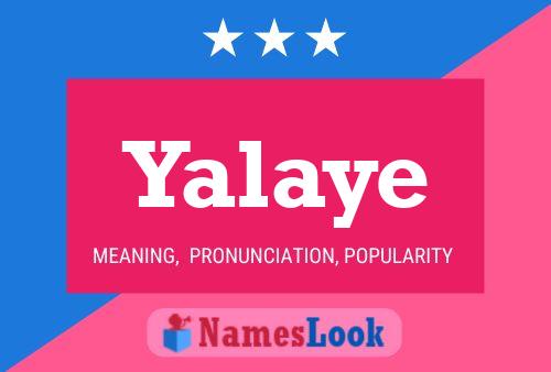 ملصق اسم Yalaye