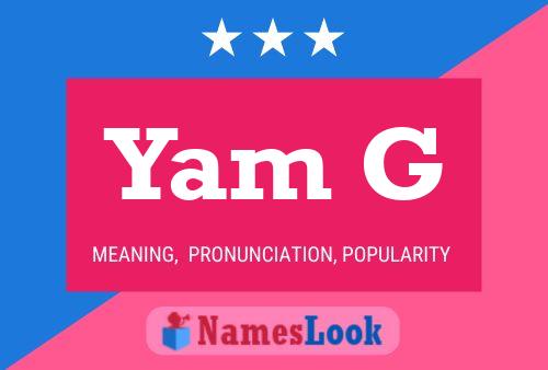 ملصق اسم Yam G