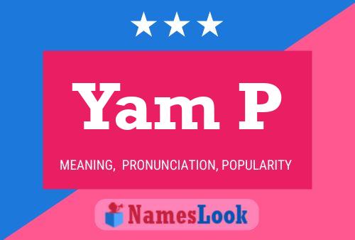 ملصق اسم Yam P