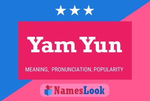 ملصق اسم Yam Yun