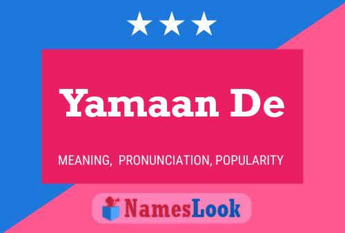 ملصق اسم Yamaan De