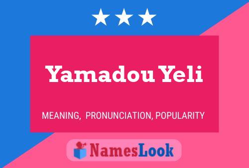 ملصق اسم Yamadou Yeli