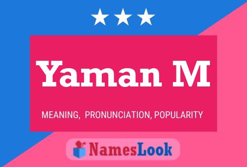 ملصق اسم Yaman M