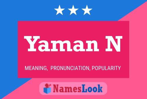 ملصق اسم Yaman N