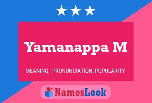 ملصق اسم Yamanappa M