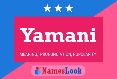 ملصق اسم Yamani