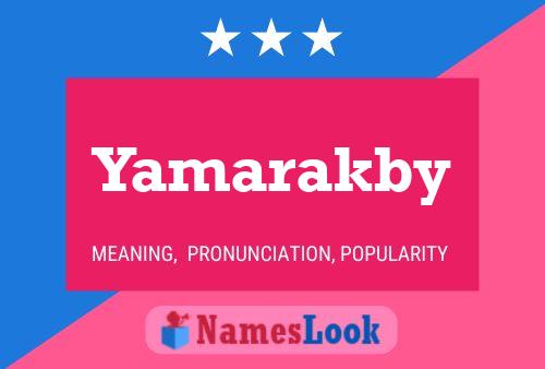 ملصق اسم Yamarakby