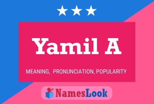 ملصق اسم Yamil A