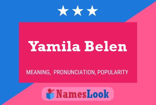 ملصق اسم Yamila Belen