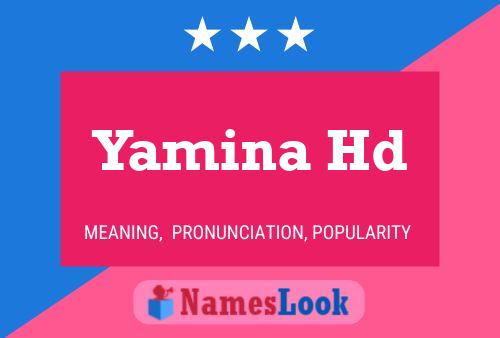 ملصق اسم Yamina Hd