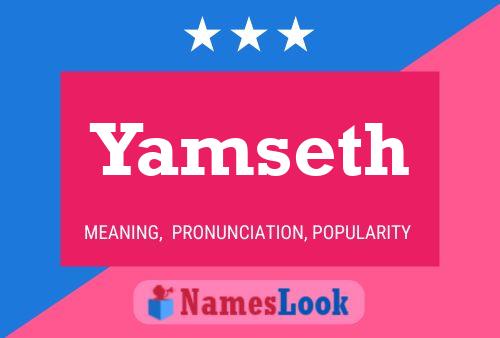 ملصق اسم Yamseth