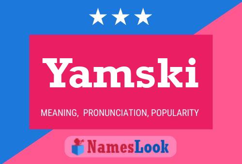 ملصق اسم Yamski