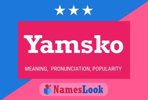 ملصق اسم Yamsko