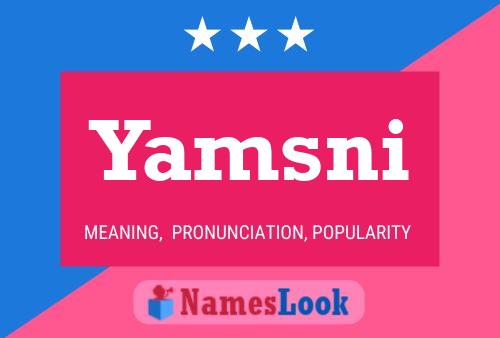 ملصق اسم Yamsni