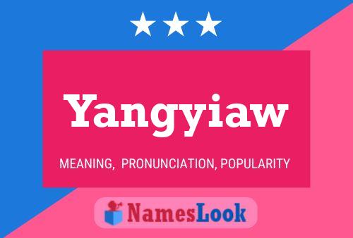 ملصق اسم Yangyiaw