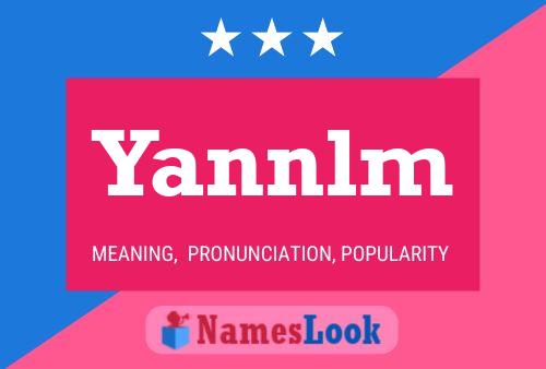 ملصق اسم Yannlm