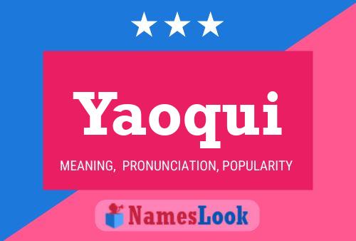 ملصق اسم Yaoqui