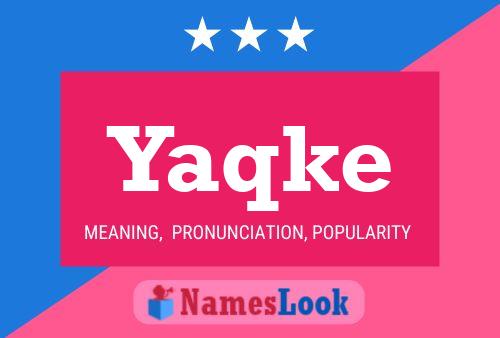 ملصق اسم Yaqke