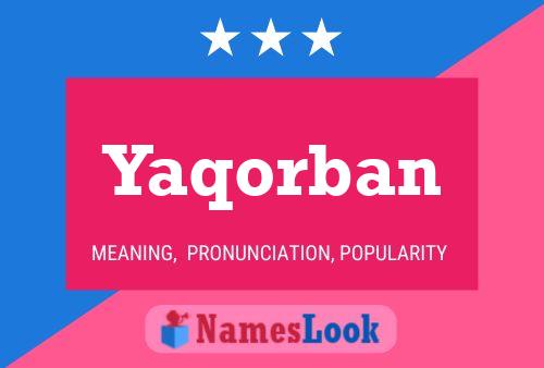 ملصق اسم Yaqorban