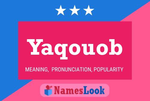 ملصق اسم Yaqouob