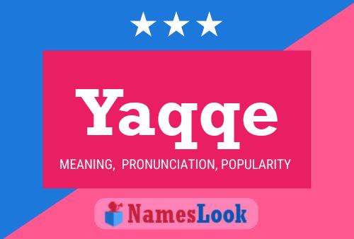 ملصق اسم Yaqqe