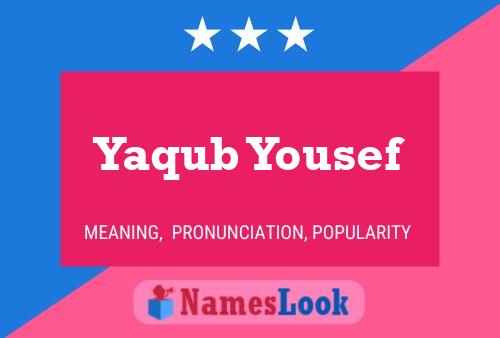 ملصق اسم Yaqub Yousef