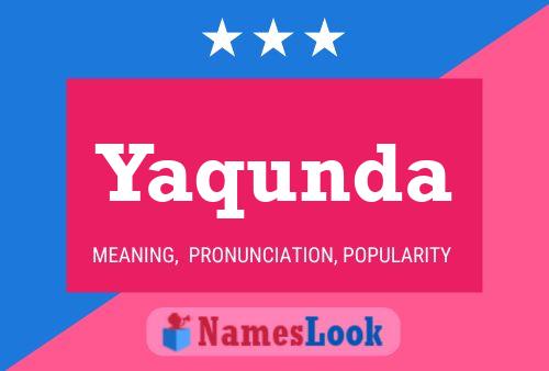 ملصق اسم Yaqunda