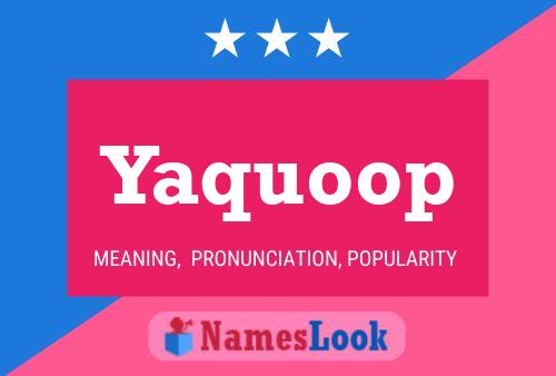 ملصق اسم Yaquoop