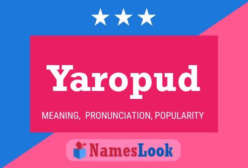 ملصق اسم Yaropud