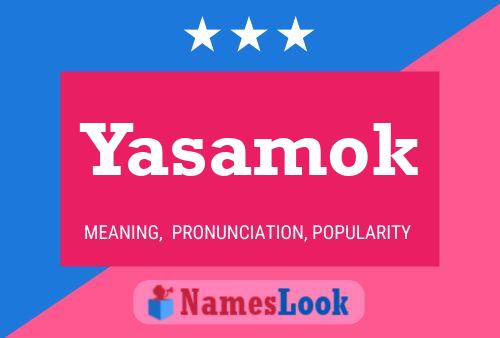 ملصق اسم Yasamok