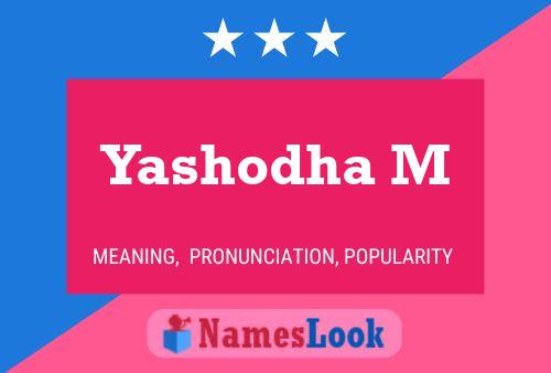 ملصق اسم Yashodha M