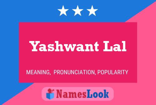 ملصق اسم Yashwant Lal