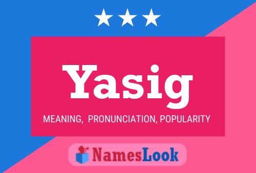 ملصق اسم Yasig