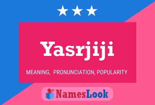 ملصق اسم Yasrjiji