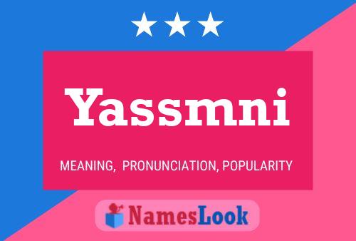 ملصق اسم Yassmni