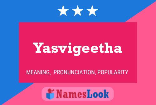 ملصق اسم Yasvigeetha