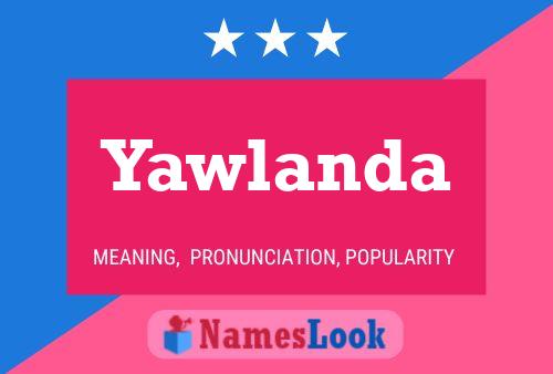 ملصق اسم Yawlanda