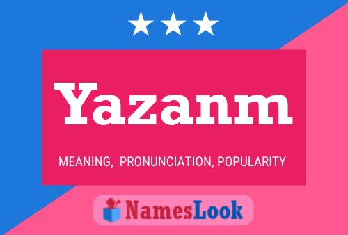 ملصق اسم Yazanm