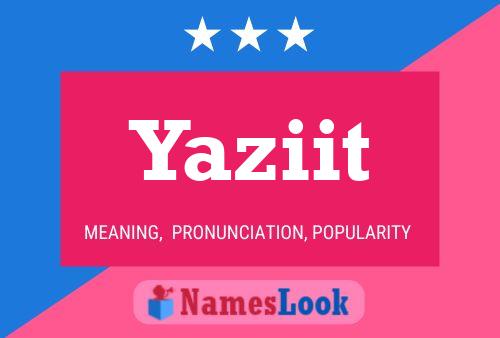 ملصق اسم Yaziit