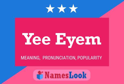 ملصق اسم Yee Eyem