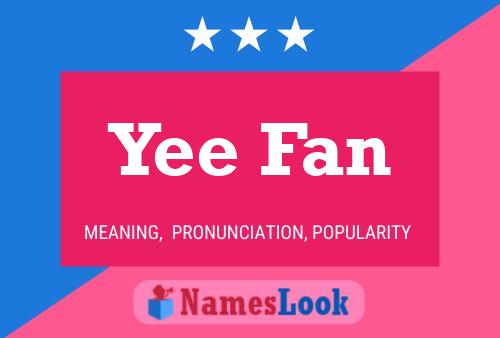 ملصق اسم Yee Fan