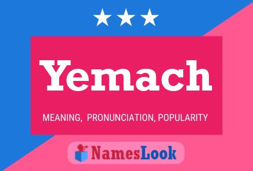 ملصق اسم Yemach