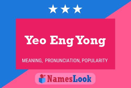 ملصق اسم Yeo Eng Yong