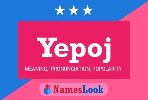 ملصق اسم Yepoj