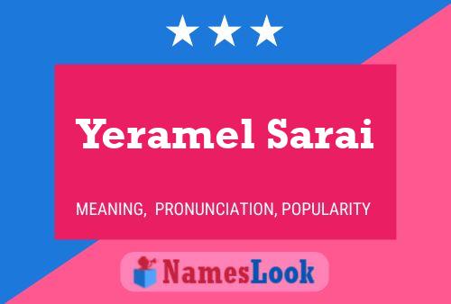 ملصق اسم Yeramel Sarai