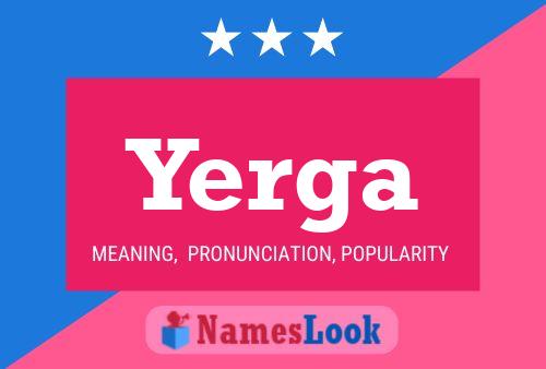 ملصق اسم Yerga